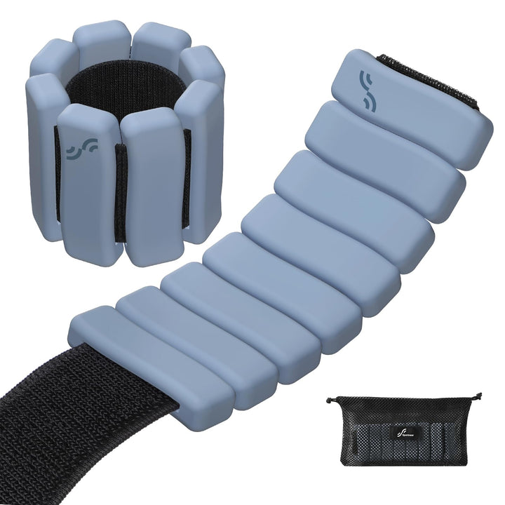 Sportneer tragbare Gewichtsmanschetten – 2er-Set (Jeweils 1 kg) für Damen und Herren, modisches knöc