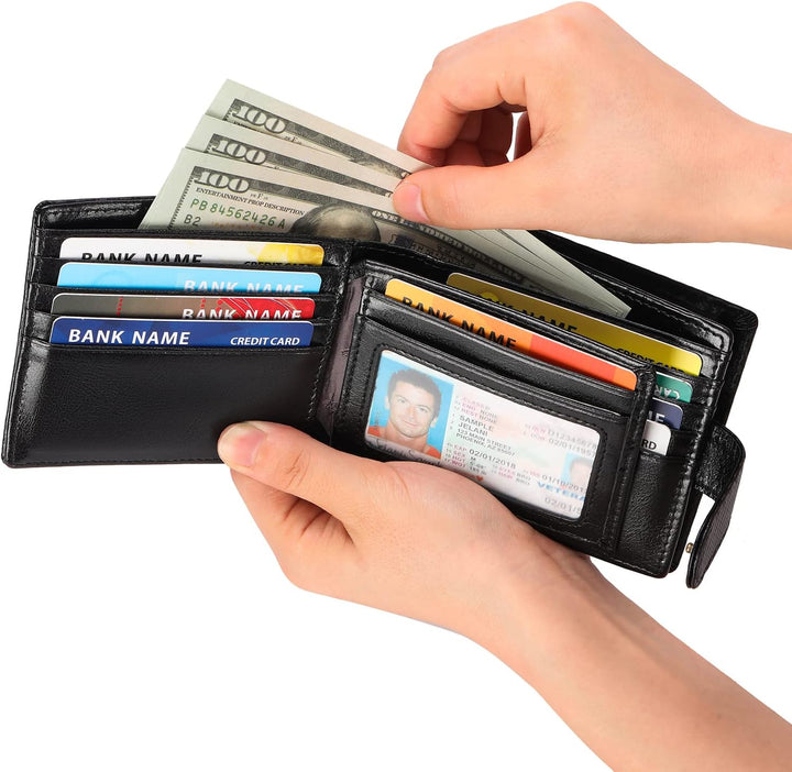 GAEKEAO Geldbörsen Herren Geldbeutel Portmonee mit Münzfach & RFID Schutz Wallet, Kartenetui Karten