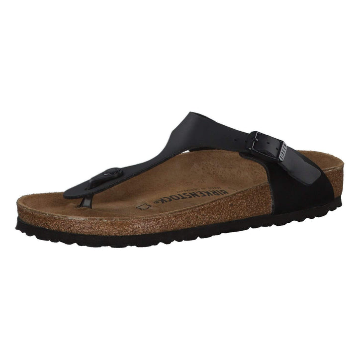 Birkenstock Classic Gizeh Birko-Flor Unisex-Erwachsene Zehentrenner 38 EU Schwarz, 38 EU Schwarz