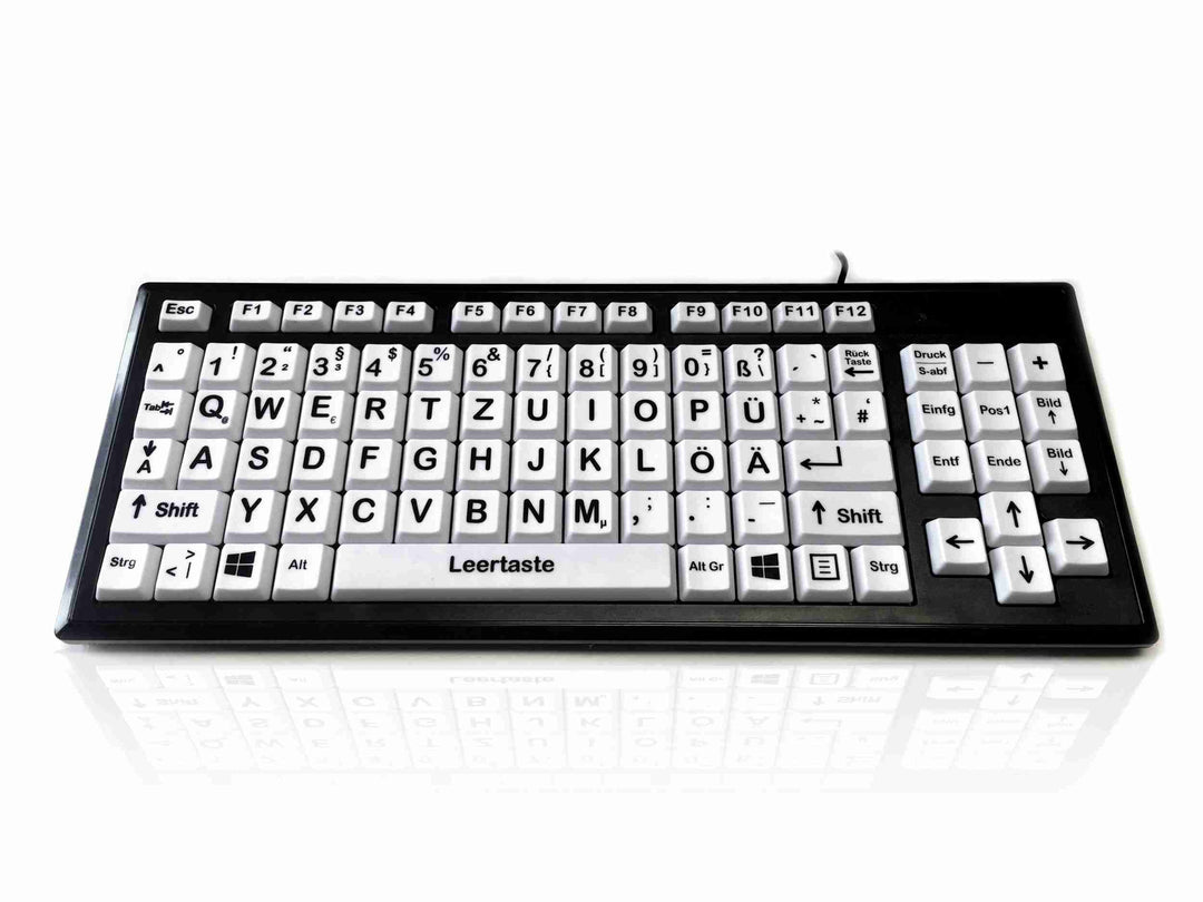 VisionBoard 3 - XXL Tasten Tastatur - schwarz/Weiss