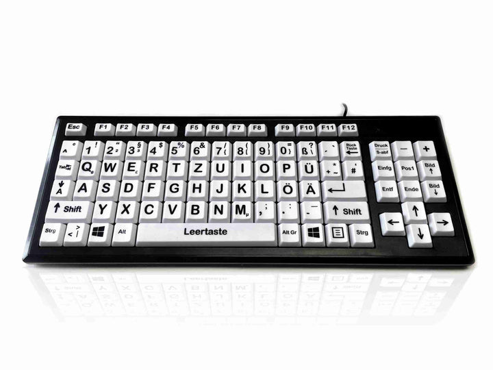 VisionBoard 3 - XXL Tasten Tastatur - schwarz/Weiss