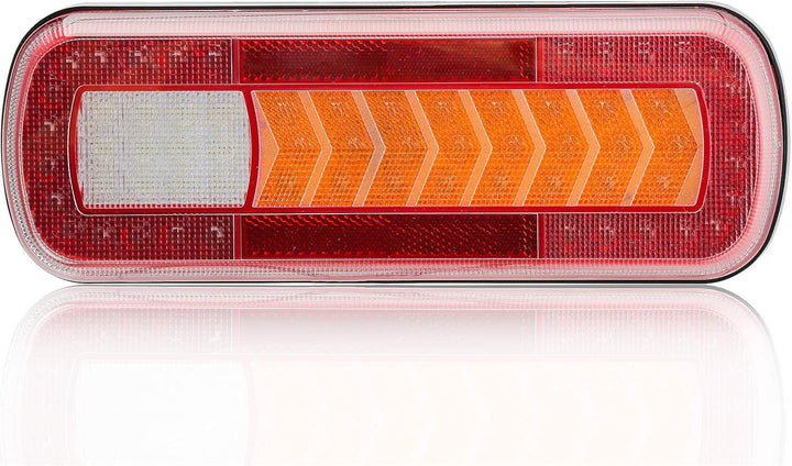 D-TECH 2 Stk. 9-30V E-Mark Zulassung LED Anhänger Rücklicht Bremslicht Rückfahrnebelscheinwerfer Dyn