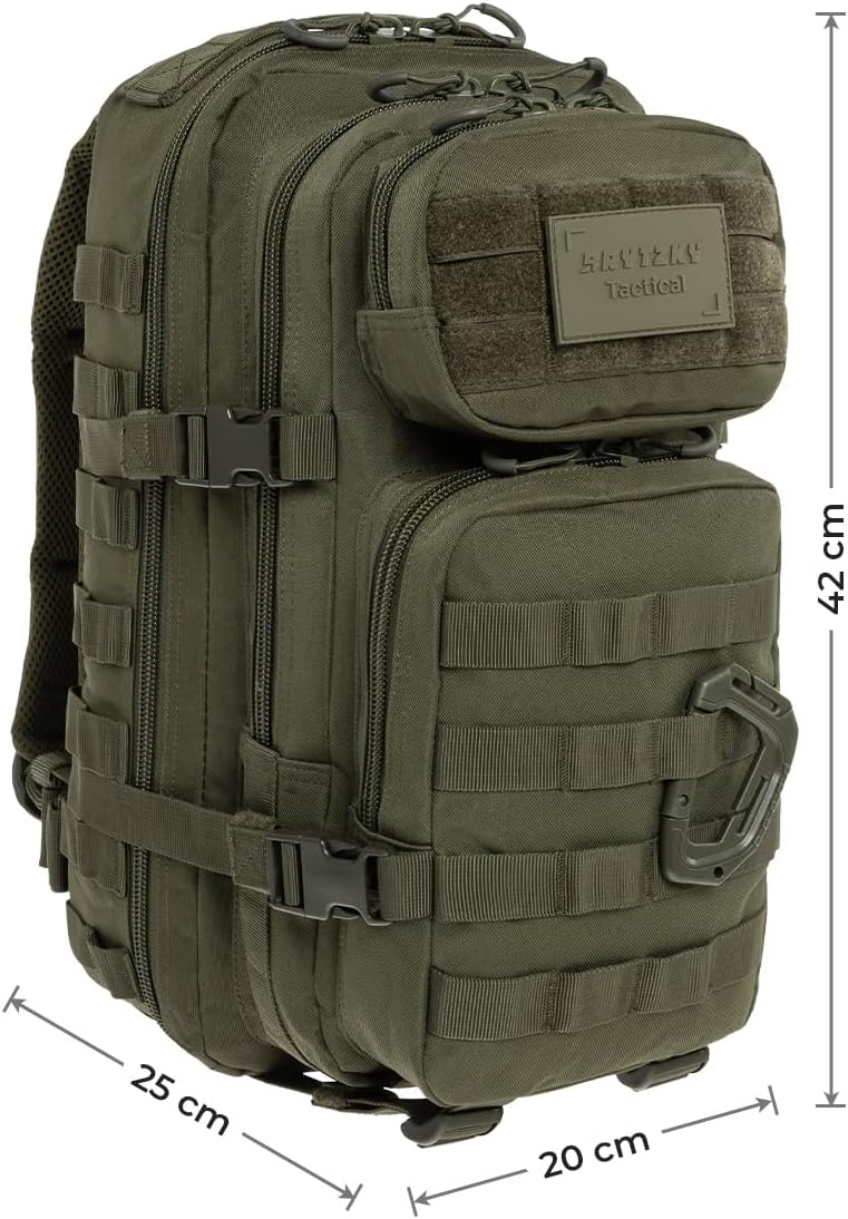 Tactical Polygon Small 20L Taktischer Rucksack – Oliv | Militär & Outdoor Rucksack Herren | Mit MOLL