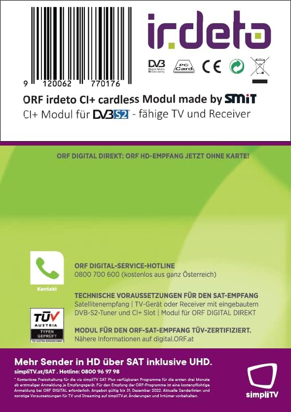 SONDERAKTION: ORF DIGITAL DIREKT Modul für den Umstieg von der ORF Karte auf den neuesten kartenlose