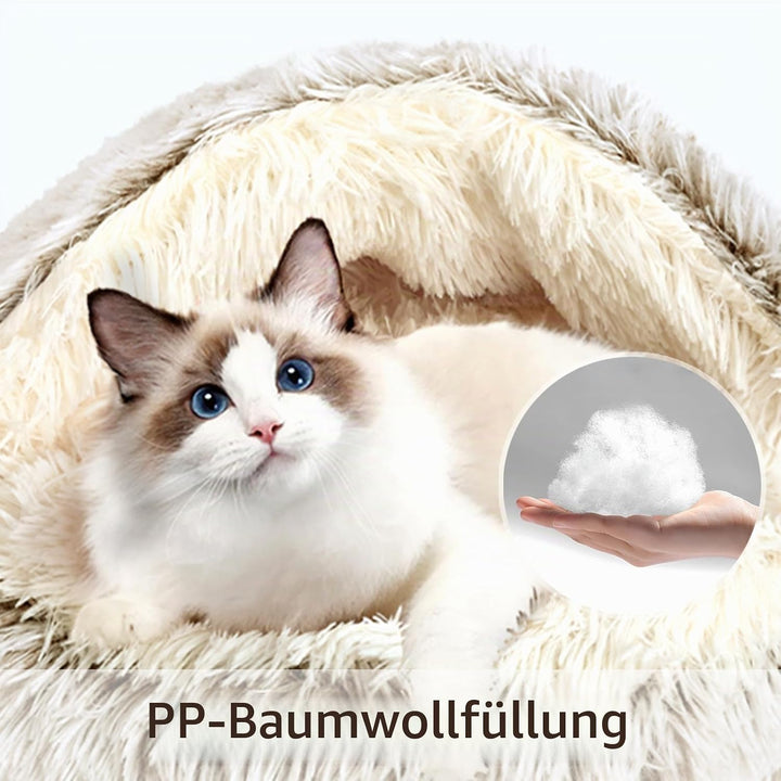 Arquiel Katzenbett, Katzennest, Haustierbett Tierbett, Kleine Hundebett Waschbarer Flauschiges Rund