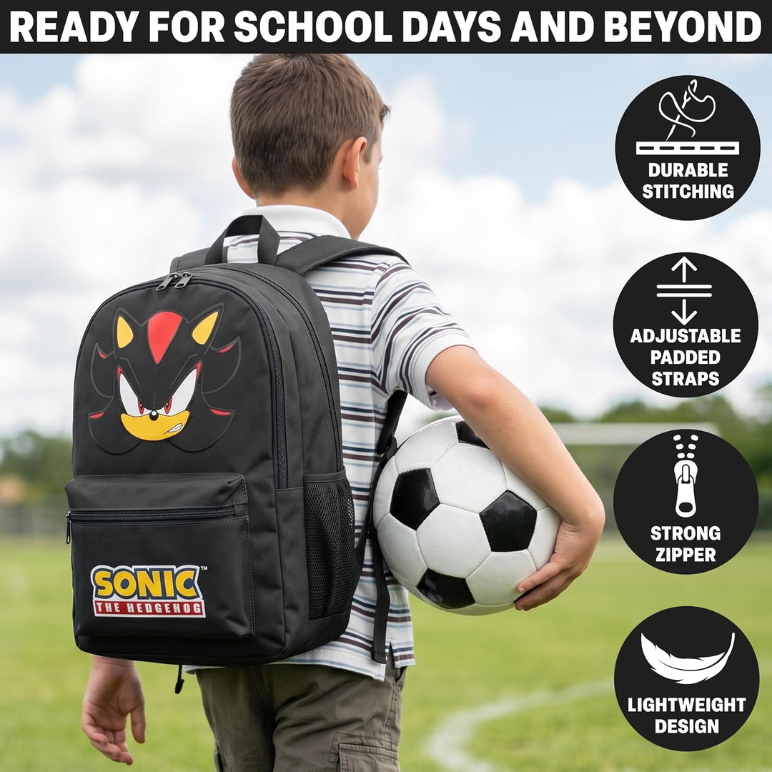 Get Trend Sonic The Hedgehog Rucksack Jungen, 46 x 32 x 16 cm, Verstellbarer Reisetasche für Schule