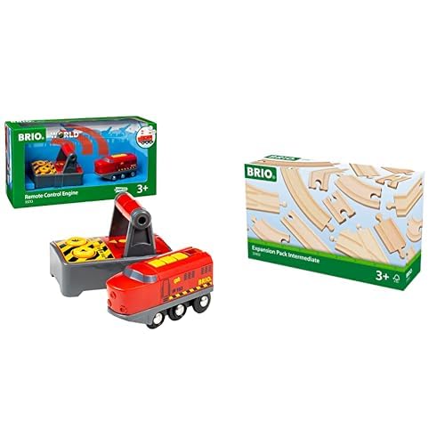 BRIO World 33213 IR-Frachtlok - Elektrische Lokomotive mit Fernsteuerung - Zubehör World - Kleinkind