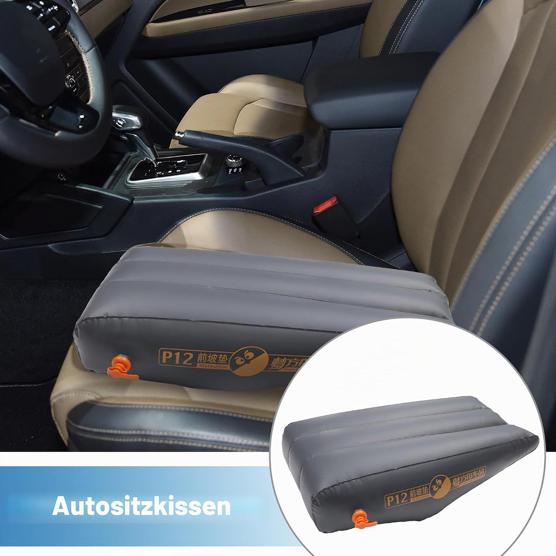 Auto Vordersitz Aufblasbare Matte Schlafmatte zum Nickerchen Tiefgrau