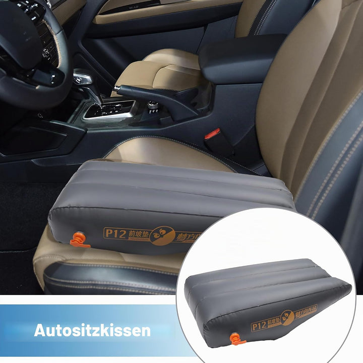 Auto Vordersitz Aufblasbare Matte Schlafmatte zum Nickerchen Tiefgrau