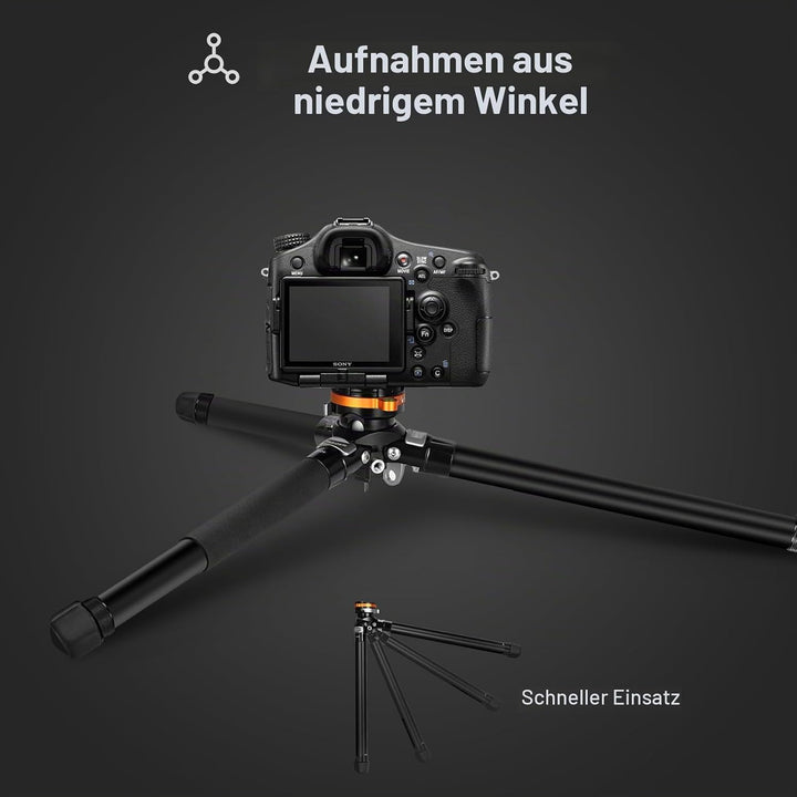 TARION Kamera Stativ Kamerastativ Reisestativ: Kompakt Dreibein Stative Leicht Videostativ aus Alumi