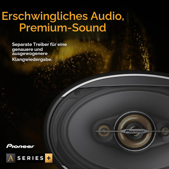 Pioneer TS-A1301C 13 cm 2-Weg-Komponentenlautsprecher Set mit 2 Lautsprechern (je 300 W max., 50 W S