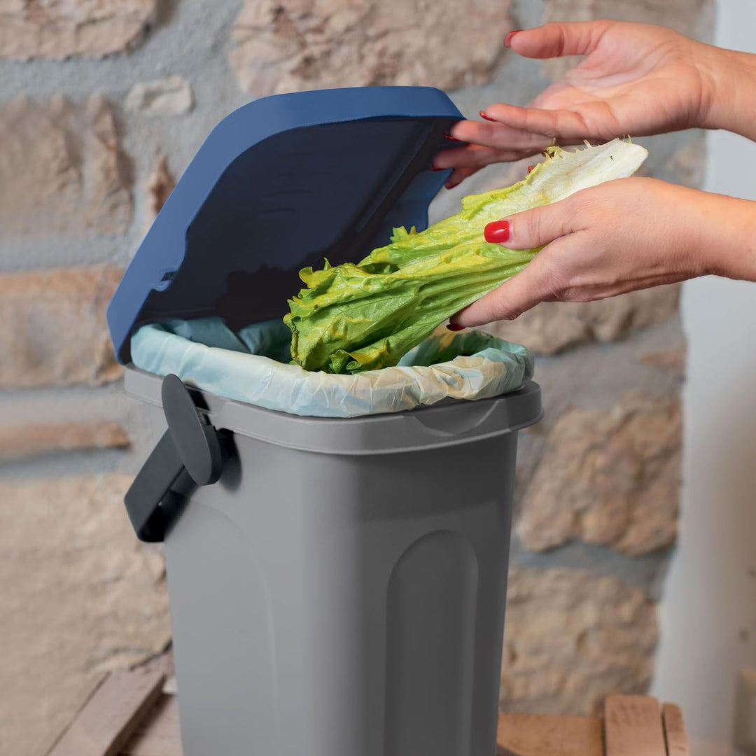 Windeleimer Geruchsdicht 7 Liter Grün, Biomülleimer Verschliessbar, Komposteimer Küche, Eimer Mit De