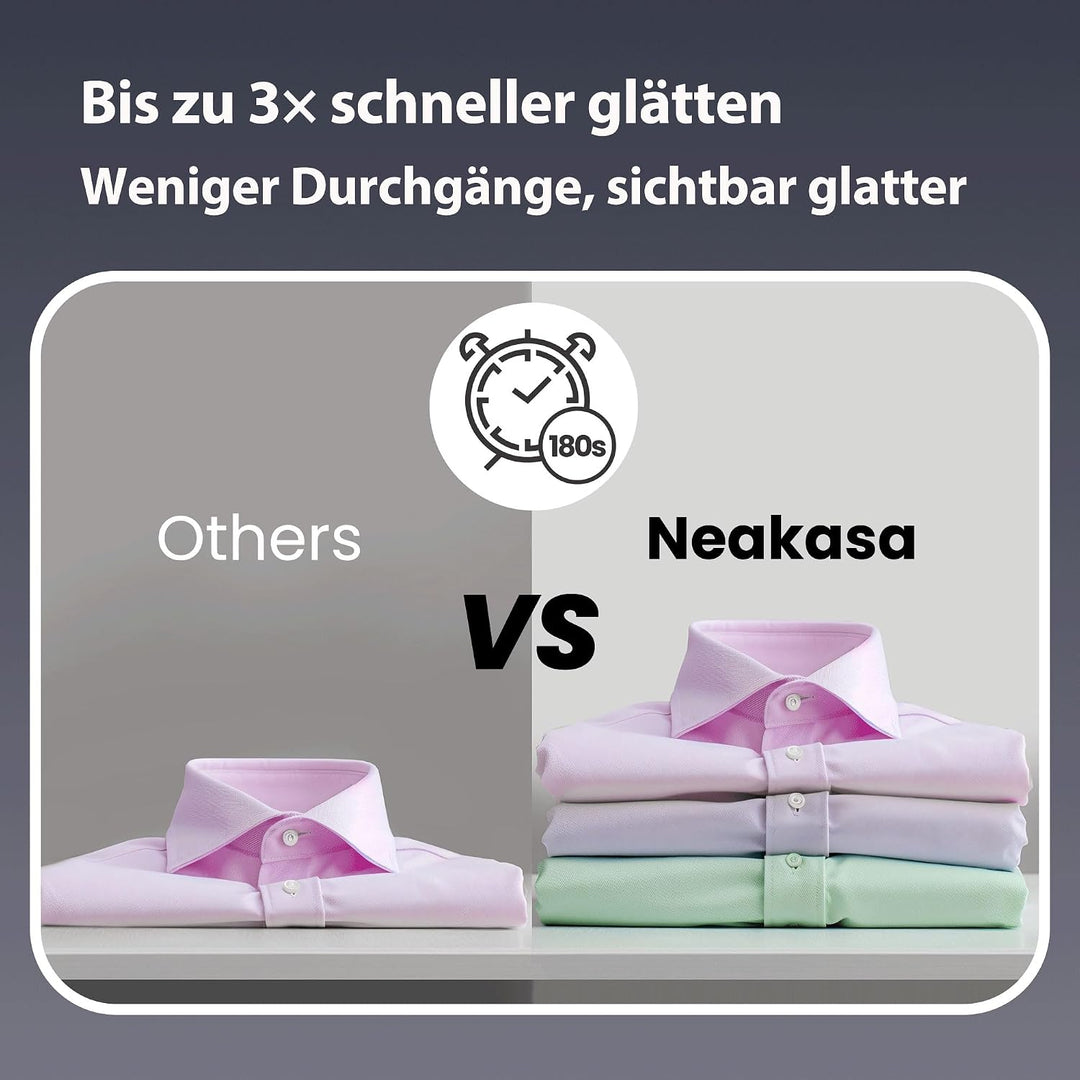 Neakasa Magic 1 Steamer Dampfglätter mit Saugfunktion, tragbarer Reisedampfglätter, 2300 Pa Saugleis