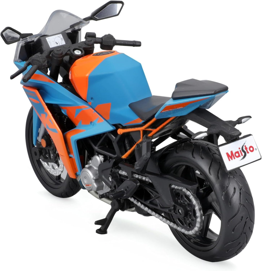 Maisto KTM RC 390: Motorradmodell im Massstab 1:12, mit beweglichem Ständer, Hinterrad-Federung und