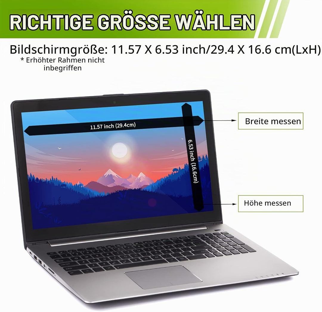 LAMA Blickschutzfilter für 13,3 Zoll Laptop Blickschutzfolie Blickschutzfilter Laptop Screen Filter