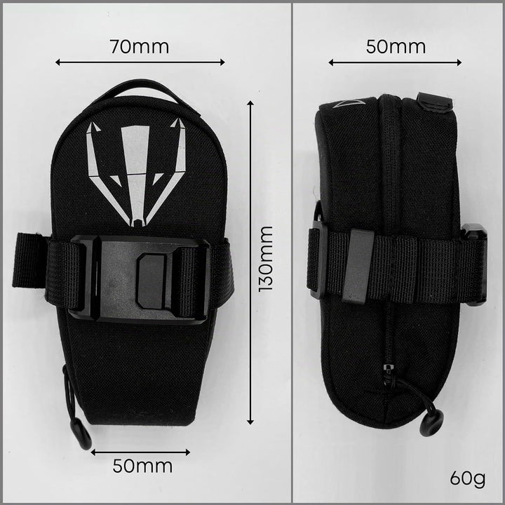 DACHS Rennrad Satteltasche mit Magnetclip &amp; Lichthalter - Kompakte, leichte Fahrradtasche aus wasser