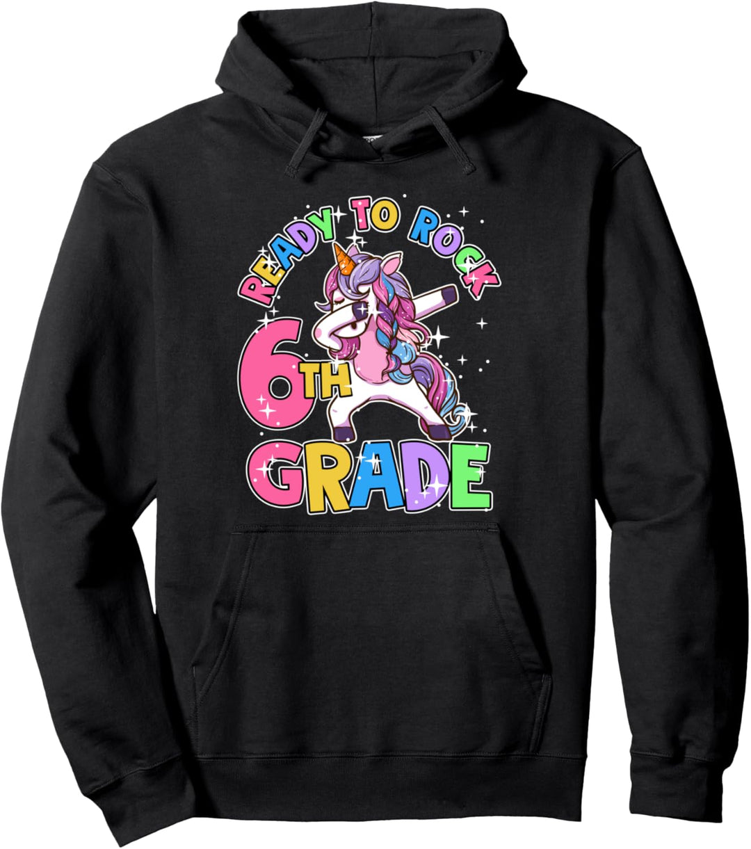 6. Klasse Einhorn erster Schultag Outfit Mädchen Pullover Hoodie