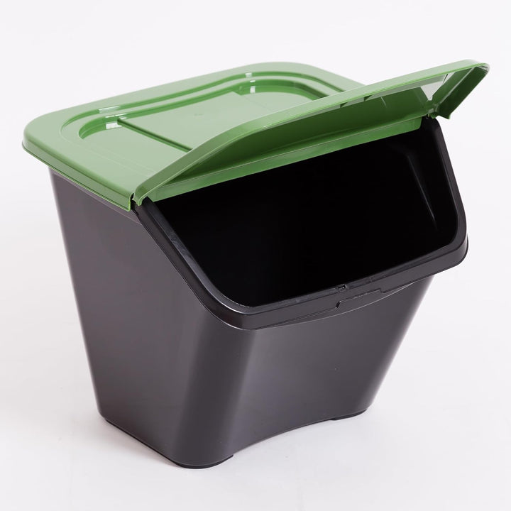 DEA-home ART436 Recyclingbehälter Ecobin, Grösse 41 x 41 x 35 cm, schwarz