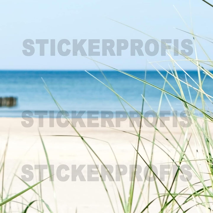 StickerProfis Küchenrückwand selbstklebend Glasoptik - DÜNENBLICK - 1.8mm, Versteift, alle Untergrün