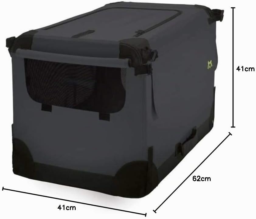Maelson Soft Kennel Hundebox - Anthrazit - 62 x 41 x 41 cm Anthrazit L 62 x B 41 x H 41 cm, Anthrazi