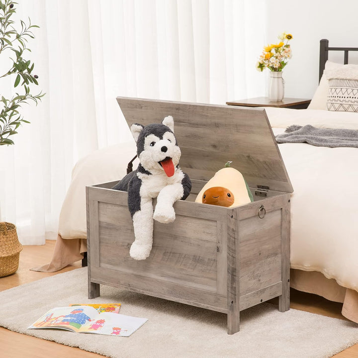 HOOBRO Truhen, Sitzbank mit Stauraum, Spielzeugtruhe mit Deckel, Schuhbank, Sitztruhe, Aufbewahrungs