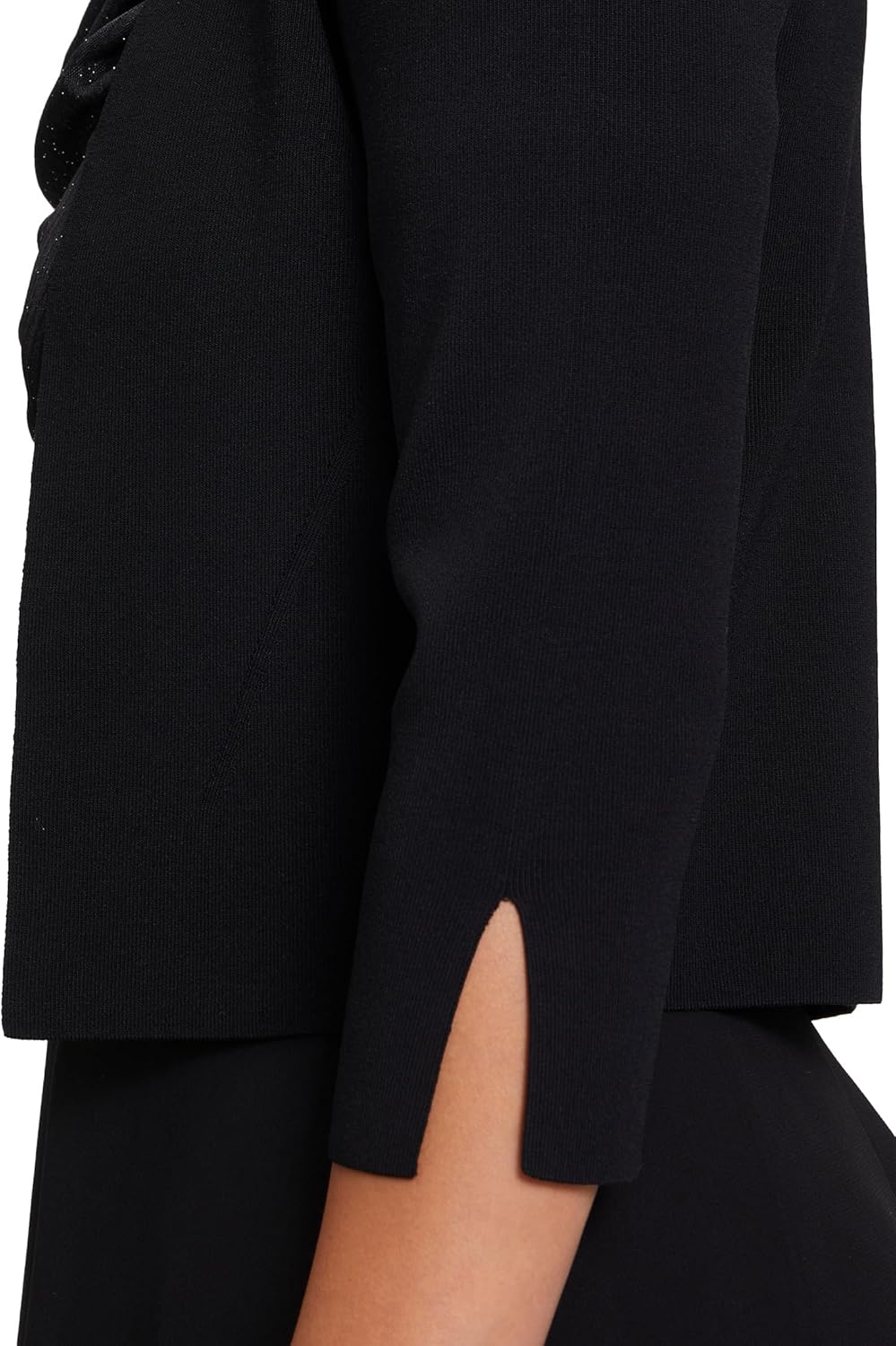 Vera Mont Damen Strickbolero Langarm S Schwarz, S Schwarz