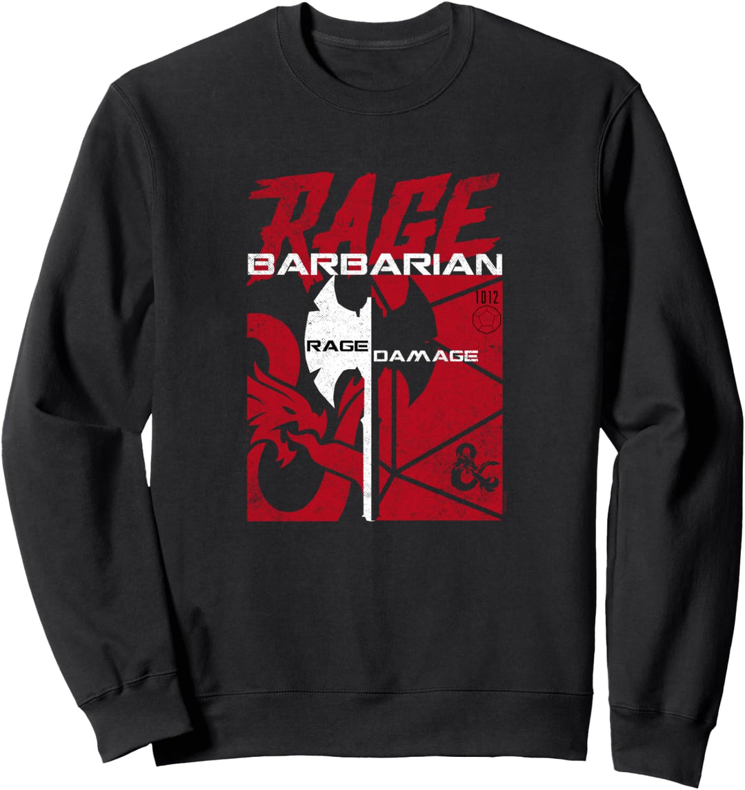 Dungeons &amp; Dragons Barbarian Class Solids Sweatshirt