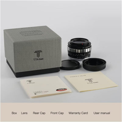 TT Artisan 23mm F/1.4 APS-C Objektiv Anschluss MFT Mount Silver manuelles Weitwinkelobjektiv für spi