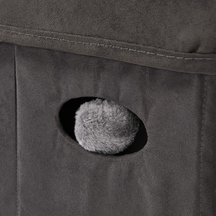 Katzenhöhle, 39,4 x 39,4 x 42 cm, faltbares Katzenversteck mit Spielzeug, gepolstertem Bett oben, gr