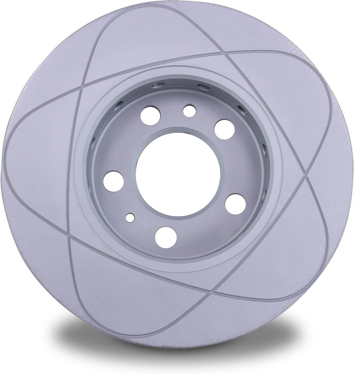 ATE Bremsenset Vorderachse inkl. PowerDisc Bremsscheiben Ø 256 mm belüftet und Ceramic Bremsbeläge v