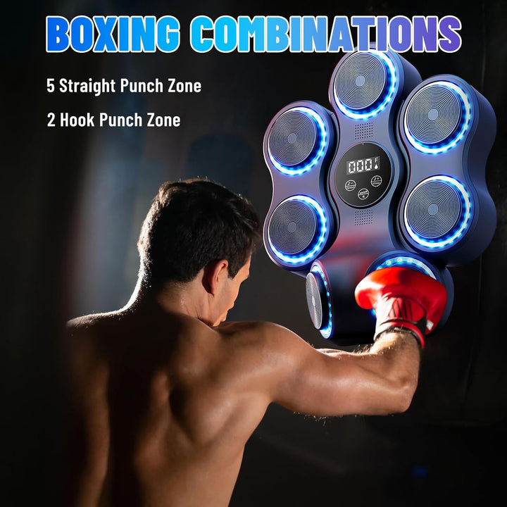 Musik Boxing Maschine - Bluetooth Elektronische Wandmontage Boxtrainingsausrüstung, 9 Modi Boxmaschi