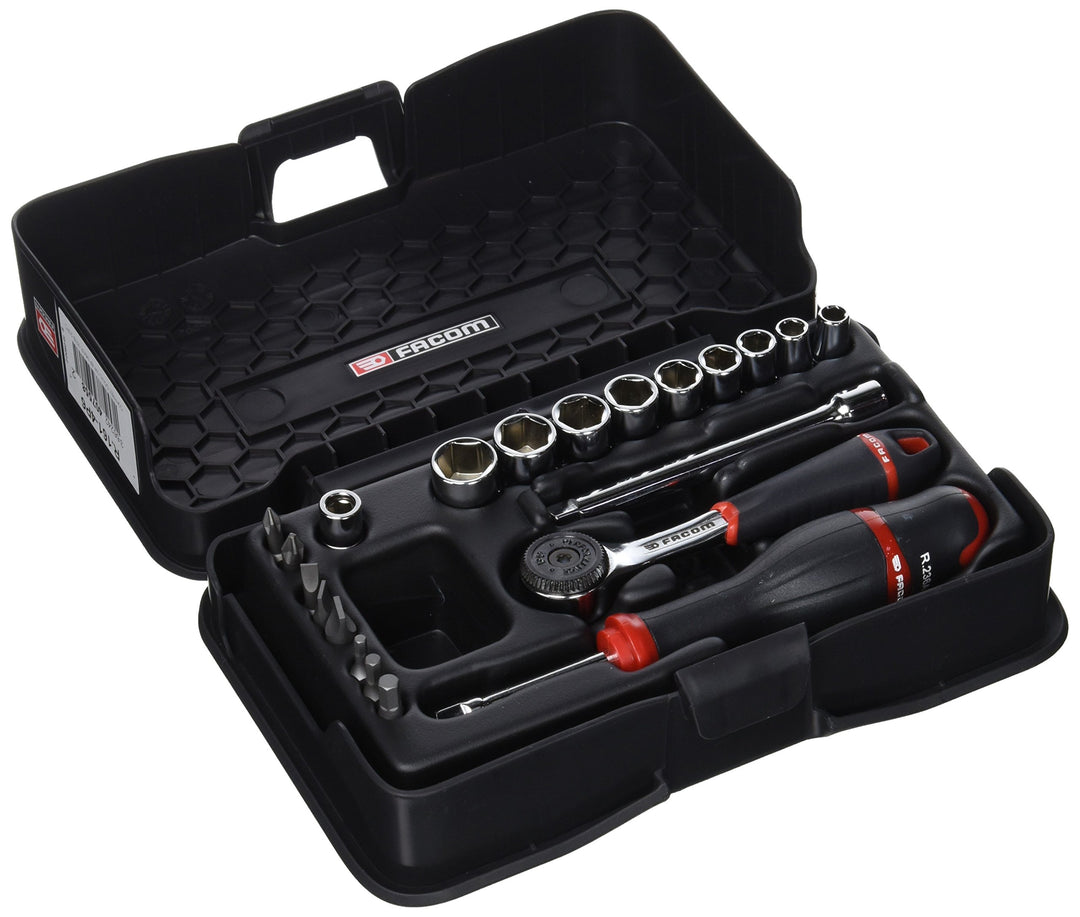 Steckschluessel-Set 1/4 R.161B, 21-tlg 1/4" 6 metrische Pans, 1/4" 6 metrische Pans