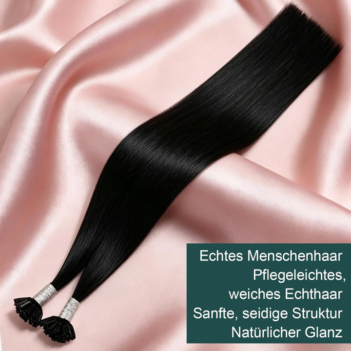 Easyouth Keratin Bonding Haar Extensions Bondings Nail Tip Remy Hair Extensions 14 Zoll 50g/50Stück