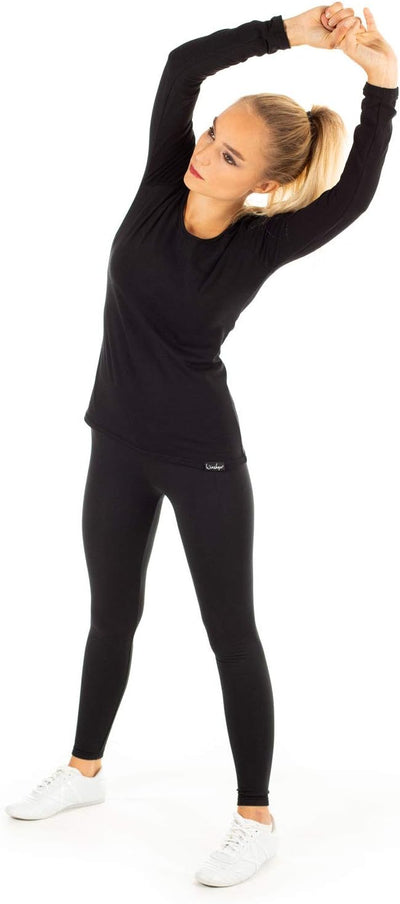 WINSHAPE Damen Keep me Warm” Thermo-Leggings Tights WTPL1, Slim Style, Fitness Freizeit Sport, XS, X