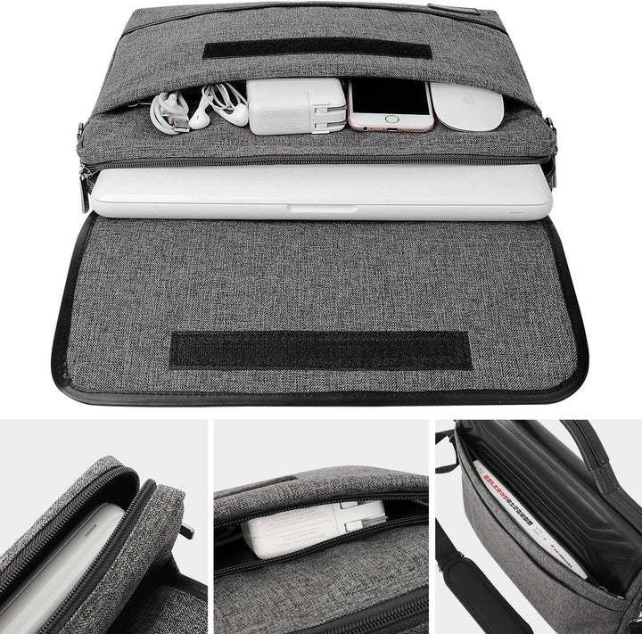 DOMISO 14 Zoll Wasserdicht Laptop Tasche Aktentasche Schultertasche Notebooktasche für 14" Acer Aspi