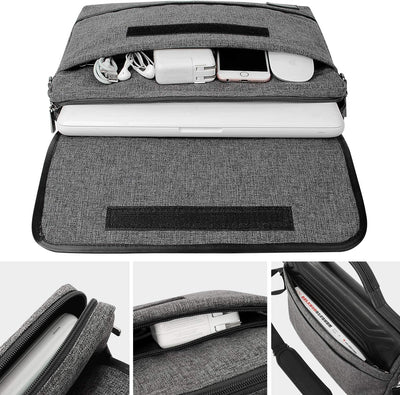 DOMISO 17 Zoll Wasserdicht Laptop Tasche Aktentasche Schultertasche Notebooktasche Business für 17-1