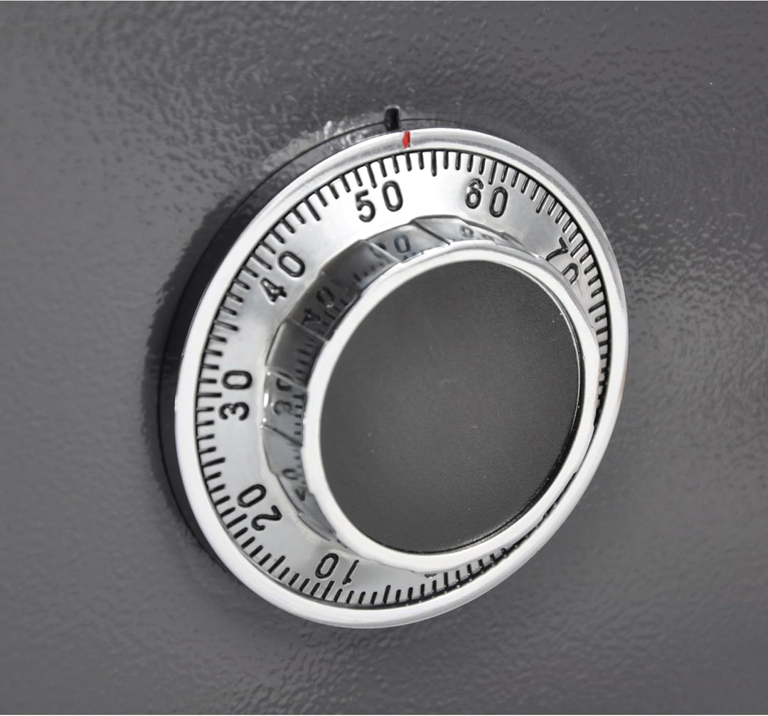 ALSTEN TECH Tresor Möbeltresor Safe Mechanisches Kombinationsschloss + Doppelbartschloss Schranksafe