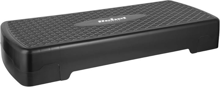 Rebel Electro Step für Aerobic Fitness 3 Stufen 68cm Stepper Podest Treppe Schwarz