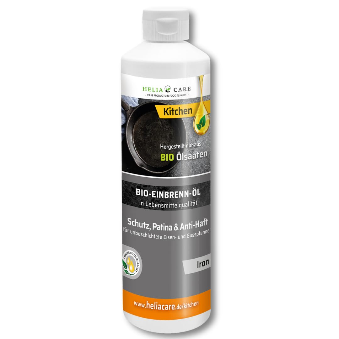 BIO Einbrennöl „Iron“ - Premium Einbrenn und Pflegepaste - 100% natürliches Einbrenn-Öl für Eisen- u