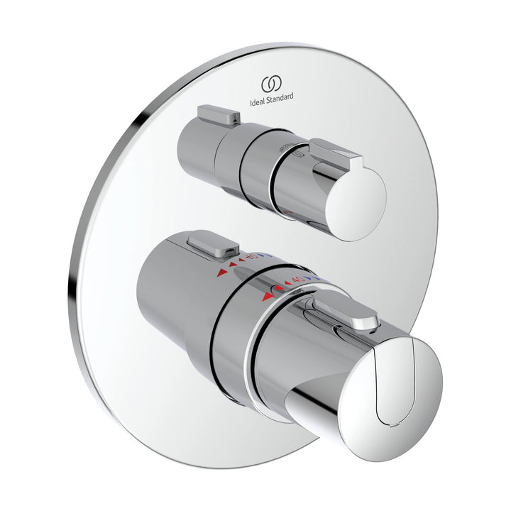 Ideal Standard A5813AA Ceratherm T100 Badethermostat Unterputz, Chrom Dusche Unterputz Chrom, Dusche