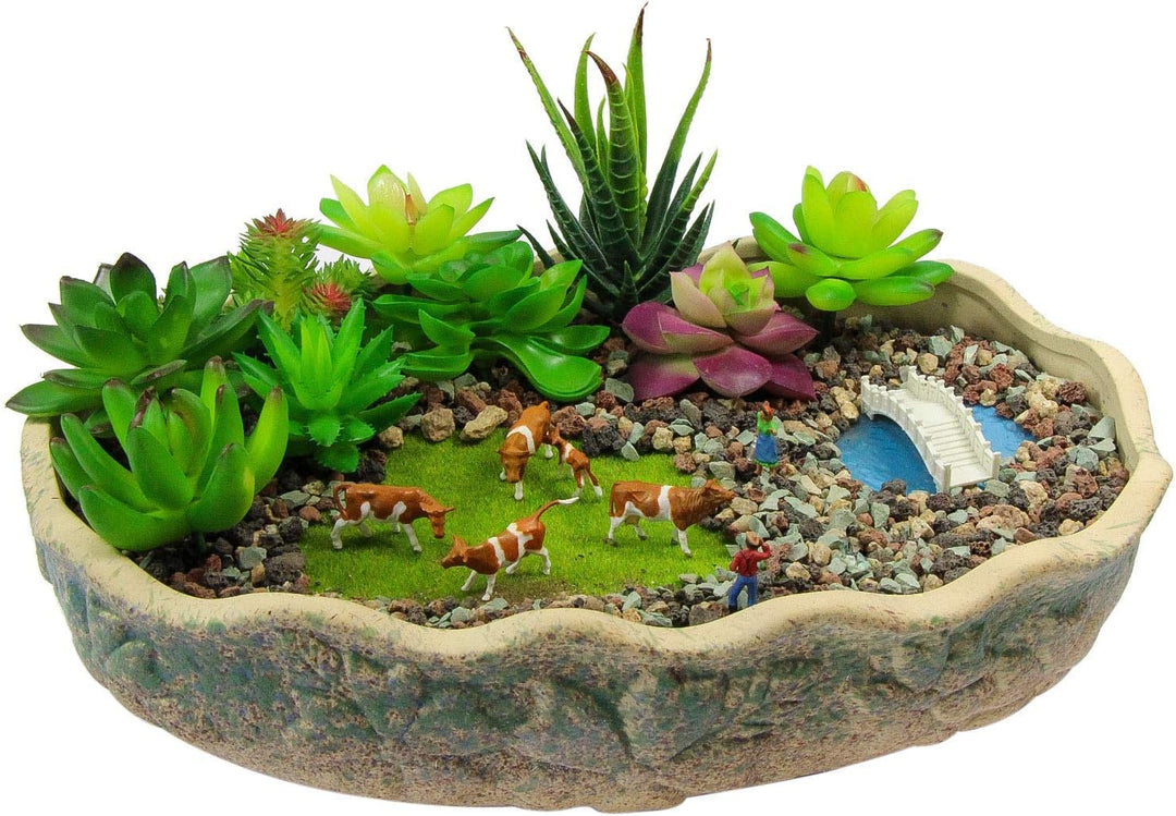 Evemodel 36Stk. Verschiede Rinder Figuren Bunt Spur H0 1:87 Dekor Tiere auf dem Bauernhof Modellbaus