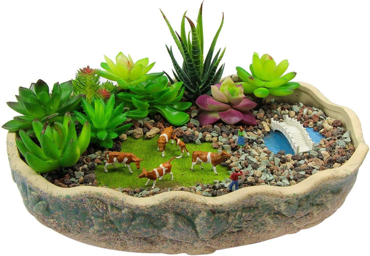 Evemodel 36Stk. Verschiede Rinder Figuren Bunt Spur H0 1:87 Dekor Tiere auf dem Bauernhof Modellbaus