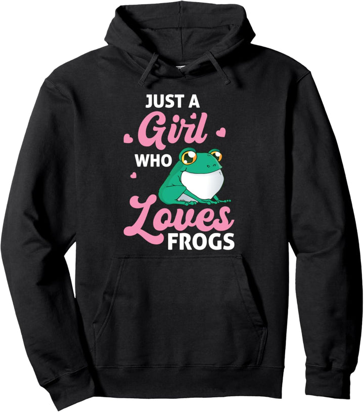 Just A Girl Who Loves Frogs - Frosch Pullover Hoodie