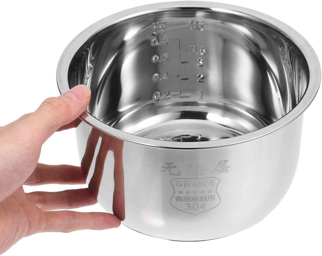 Cabilock Kitchenware Reiskocher-topf Ersatztopf 1 6 L Antihaftbeschichteter Innentopf Aus Edelstahl