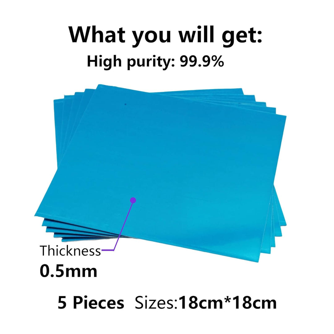 Zinkblech,Zinkplatten,Blech,Zink Platte 0,5mm,99,99% Blechplatte Zn Blechfür Verzinkung und Zinkgalv