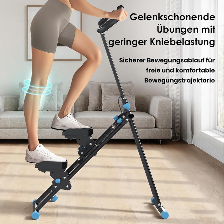 Mdeam Stair Stepper für Zuhause, Vertikaler Stepper mit Erweitertem Schrittbereich, Klappbarer Trepp
