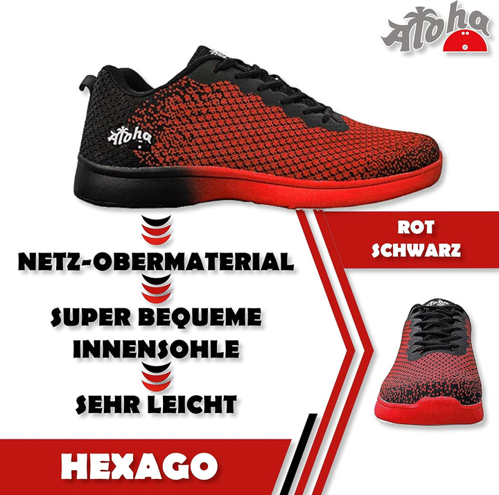 Bowling-Schuhe – Aloha HexaGo – Bowlingschuh für Damen, Herren und Jugendliche – Für Rechts- und Lin