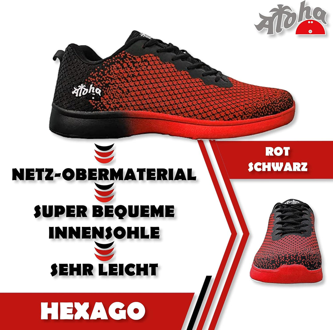 Bowling-Schuhe – Aloha HexaGo – Bowlingschuh für Damen, Herren und Jugendliche – Für Rechts- und Lin
