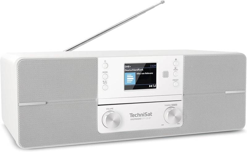 TechniSat DIGITRADIO 371 CD BT - Stereo Digitalradio (DAB+, UKW, CD-Player, Bluetooth, Farbdisplay,