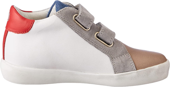Naturino Korey 2 HIGH VL-Ledersneakers 21 EU Weiss Grau, 21 EU Weiß Grau